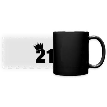 21_krone_f1 - Full Colour Panoramic Mug - black - Front