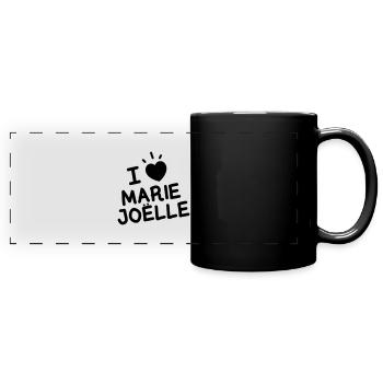 I Love Marie Joelle - Mug panoramique uni - noir - Devant