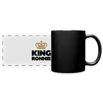 King ronnie name thing crown - Full Colour Panoramic Mug - black - Front