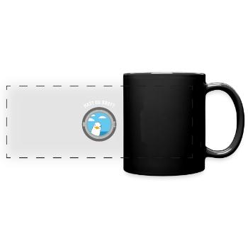Hast du Brot? - Panorama-Tasse farbig - Schwarz - Vorne