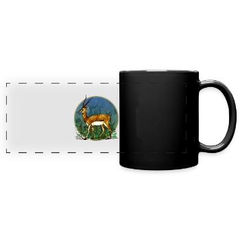 Antelope - Full Colour Panoramic Mug - black - Front