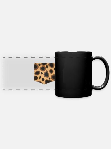 Poche Geopard - Mug panoramique uni - noir