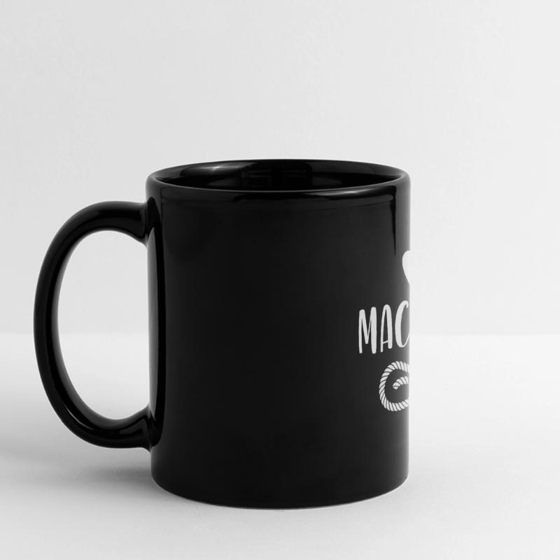 Cool Macramé Art Boho Look Gift Creative Full Colour Panoramic Mug