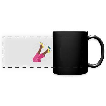 This shoes are not made for walking / High heels - Full Colour Panoramic Mug - black - Front