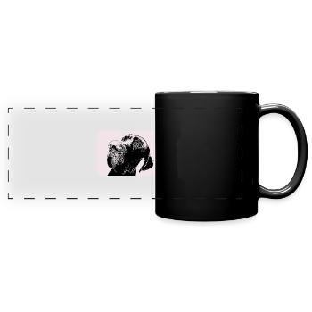 Alano - Tazza colorata con vista - nero - Fronte