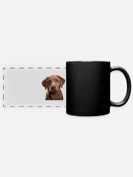 Labrador Retriever, gift idea for Labrador - Full Colour Panoramic Mug - black