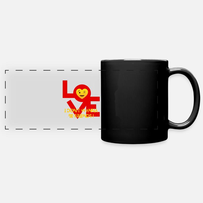 Much more than friendship - Full Colour Panoramic Mug - black