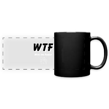 WTF - En famille - Mug panoramique uni - noir - Devant