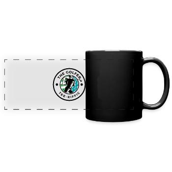 Golf Tee-Riffic Lover Funny Golfing - Mug panoramique uni - noir - Devant