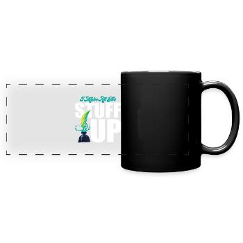 Je fais tout le truc Écrivain Auteur Roman - Mug panoramique uni - noir - Devant