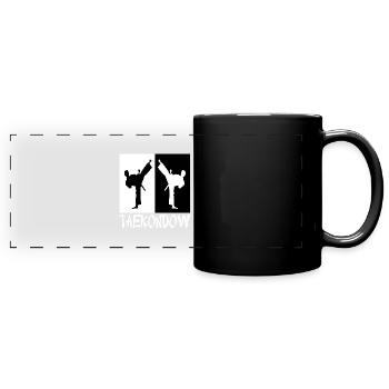 Tkd karate - Full Colour Panoramic Mug - black - Front