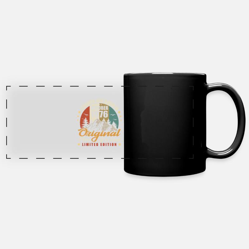 Légendes Sont Nées en Octobre 1976, Original 1976 - Mug panoramique uni - noir