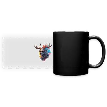 Wendigo / Evil Spirit / Possessive / Horror - Full Colour Panoramic Mug - black - Front