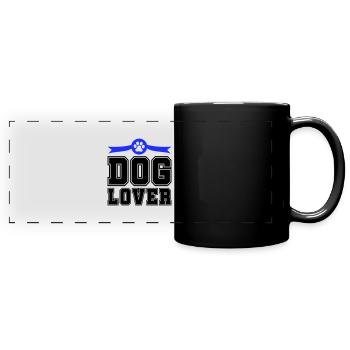 Dog Lover - Full Colour Panoramic Mug - black - Front