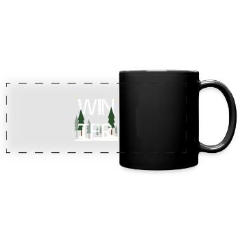 Winter - Full Colour Panoramic Mug - black - Front