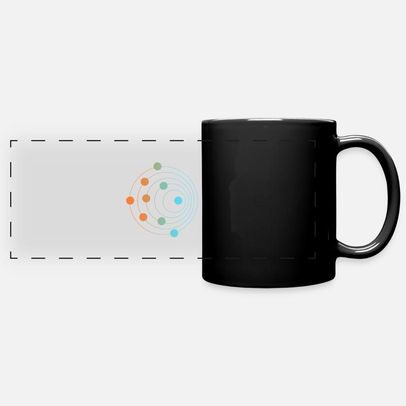 Doppler-Effekt - Panorama-Tasse farbig - Schwarz