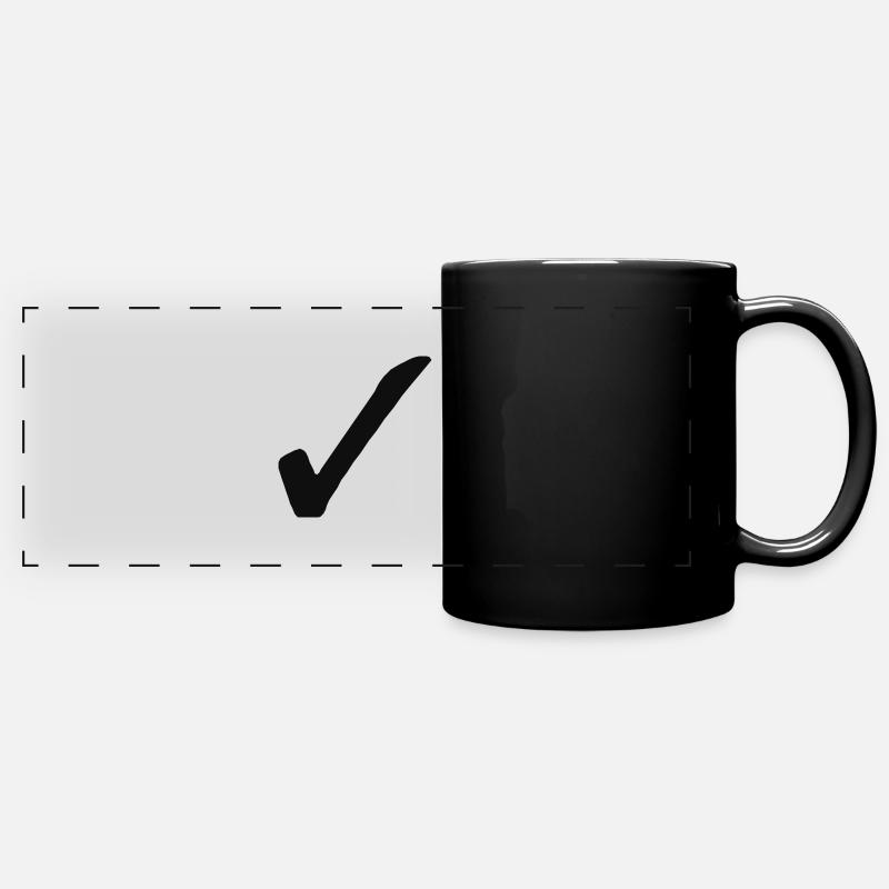 Haken - Panorama-Tasse farbig - Schwarz