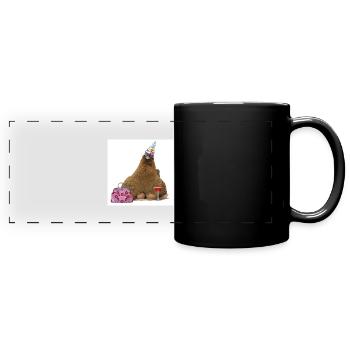 Hen night hen - Full Colour Panoramic Mug - black - Front