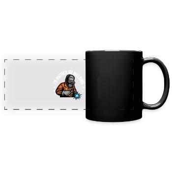 Schweißer - Id Rather Be Welding - Panorama-Tasse farbig - Schwarz - Vorne