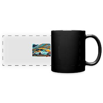 Car / Vehicle / Passenger Car / Mobile / Old Timer / Driving - Full Colour Panoramic Mug - black - Front