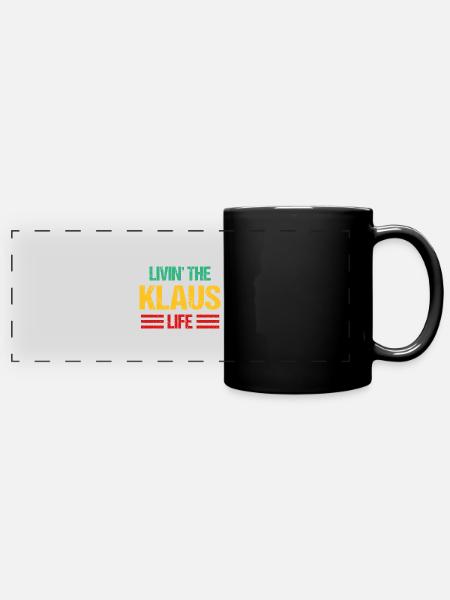 Klaus - Panorama-Tasse farbig - Schwarz