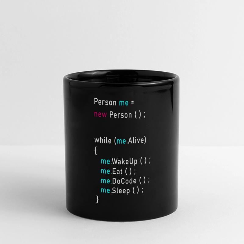 Person me = new Person (); Programmieren Code Java Panorama-Tasse farbig