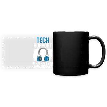 Wenn alles andere fehlschlägt Reboot Tech Support - Panorama-Tasse farbig - Schwarz - Vorne