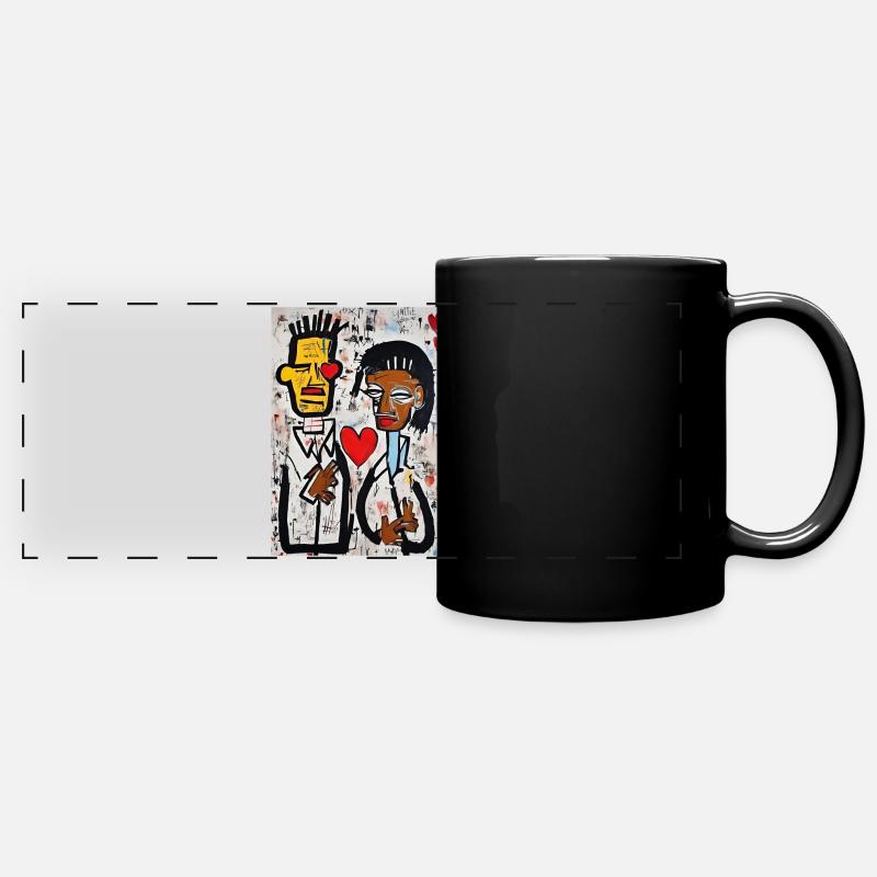 Bright Urban Love" - Full Colour Panoramic Mug - black