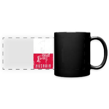 Polen Husaria Husaren Kavallerie Militär Geschicht - Panorama-Tasse farbig - Schwarz - Vorne