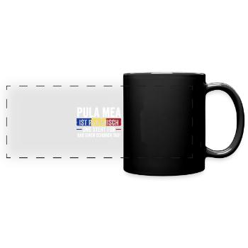 Romanian Romania Romania - Full Colour Panoramic Mug - black - Front