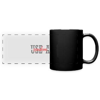 Sarcastic Use A Condom - Full Colour Panoramic Mug - black - Front