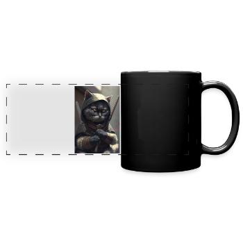 Ninja Cat Japan - Full Colour Panoramic Mug - black - Front