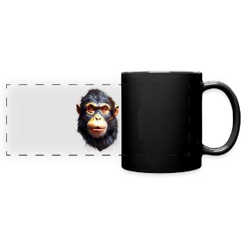 Monkey Monkey V24 09 - Full Colour Panoramic Mug - black - Front