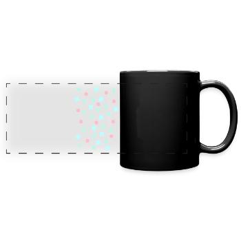 Hipster Formen - Panorama-Tasse farbig - Schwarz - Vorne