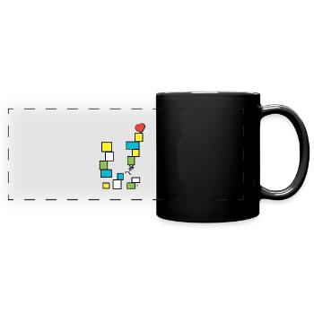 Kuoro Tür Paket - Panorama-Tasse farbig - Schwarz - Vorne