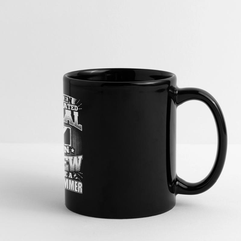 Funny Developer Programmer Shirt All Men Equal Panorama-Tasse farbig
