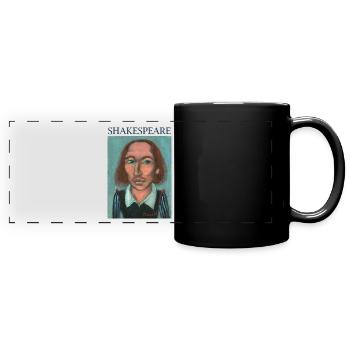 William Shakespeare - Full Colour Panoramic Mug - black - Front