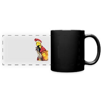 Centurion Roman - Mug panoramique uni - noir - Devant