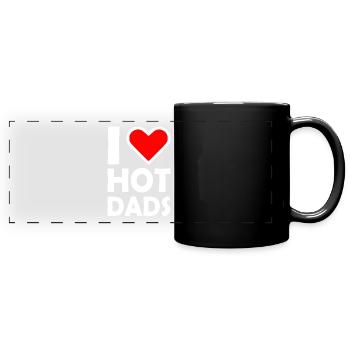 I love hot dads - Full Colour Panoramic Mug - black - Front