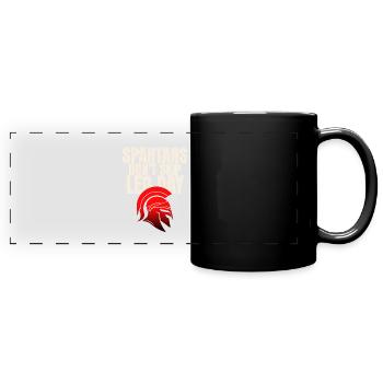 Ne le saute pas - Mug panoramique uni - noir - Devant