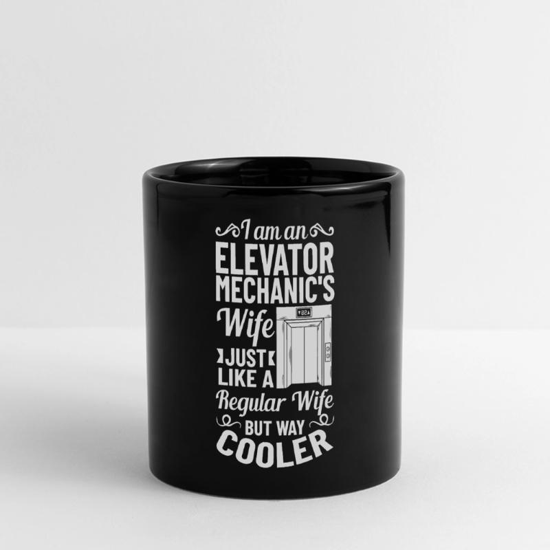 Elevator Elevator System Technician Woman Elevator Elevator Full Colour Panoramic Mug