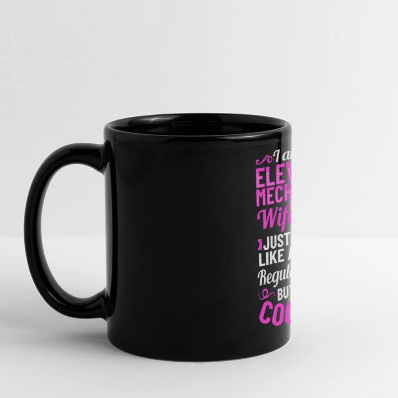 Elevator Elevator System Technician Woman Elevator Elevator Full Colour Panoramic Mug