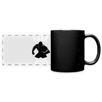 Dark Side Minimalist Hoodie Design - Full Colour Panoramic Mug - black - Front