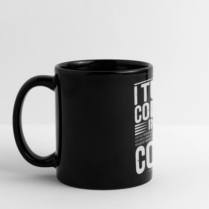 I Turn Coffee Into Code Full Colour Panoramic Mug