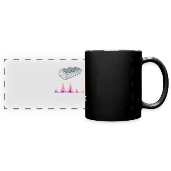 agglo-rythme - Mug panoramique uni - noir - Devant
