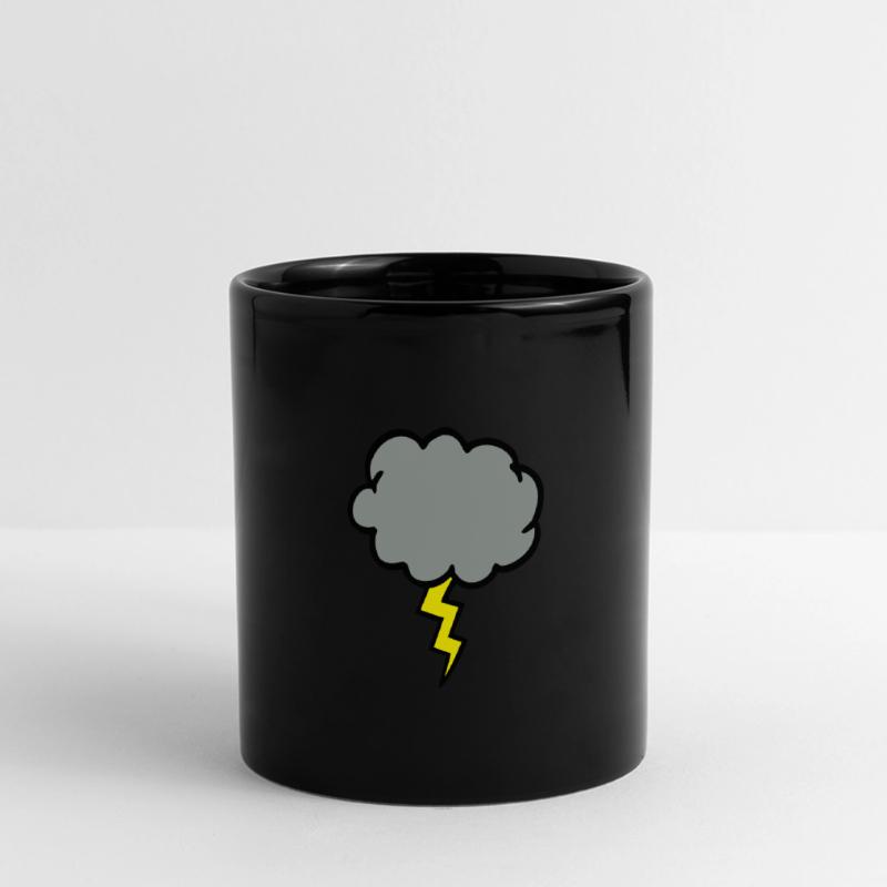 cloud thundercloud lightning thunderbolt Full Colour Panoramic Mug