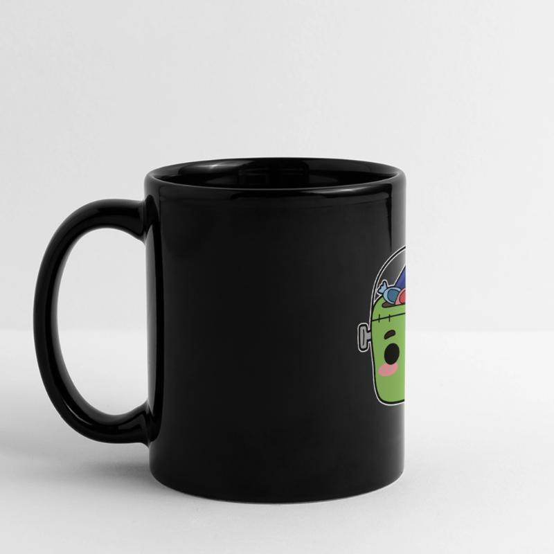Süßes oder Saures Süßigkeiten Panorama-Tasse farbig