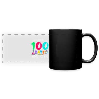 My Students Are 100 Days Smarter Teacher - Panorama-Tasse farbig - Schwarz - Vorne