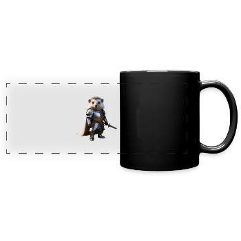 Hedgehog Knight Sword 2 - Full Colour Panoramic Mug - black - Front