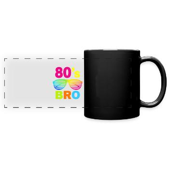 This is My 1980s Bro Eighties - Full Colour Panoramic Mug - black - Front
